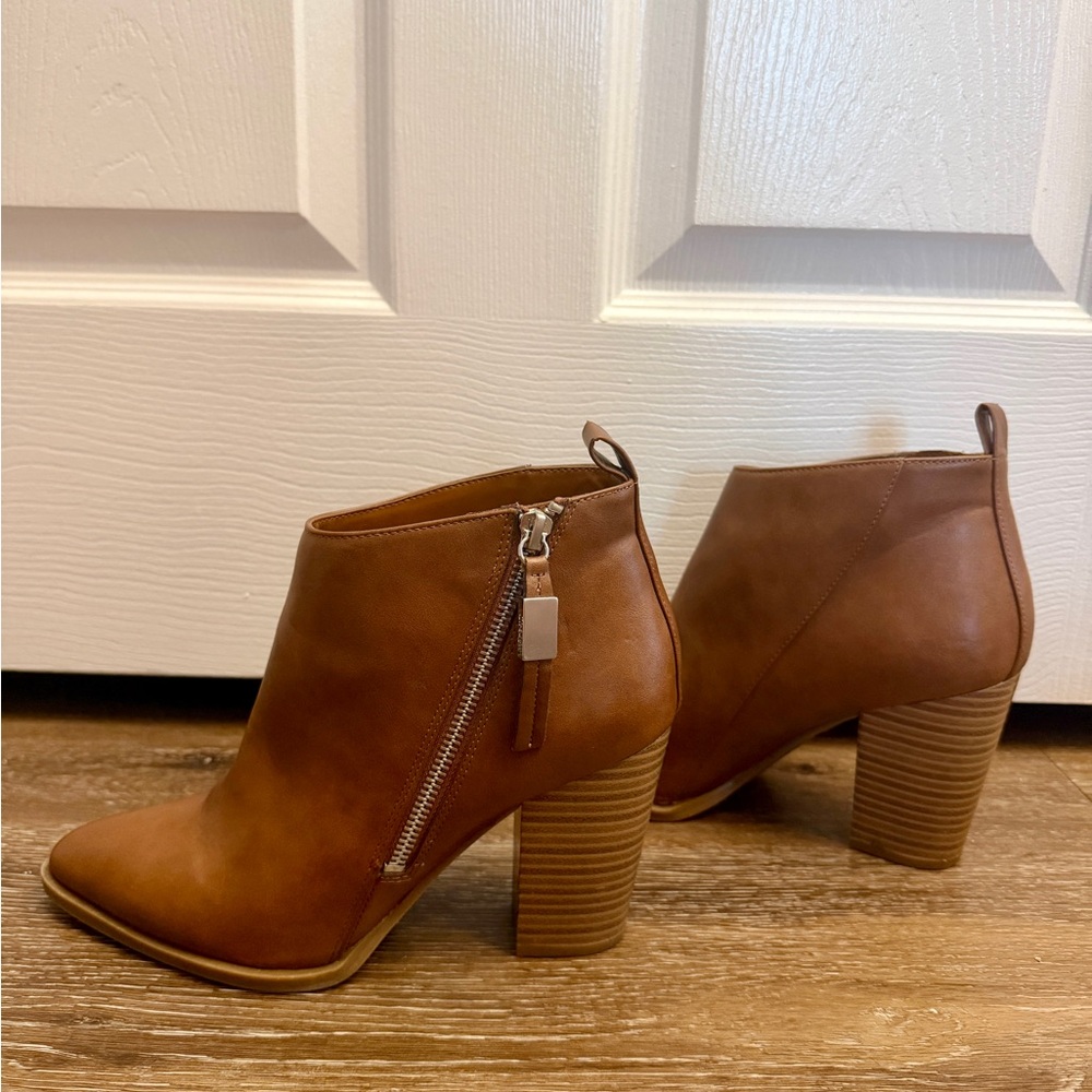 Circus by Sam Edelman Faux Leather Brown Ankle Booties, Women’s Size 8.5 - Picture 2 of 10